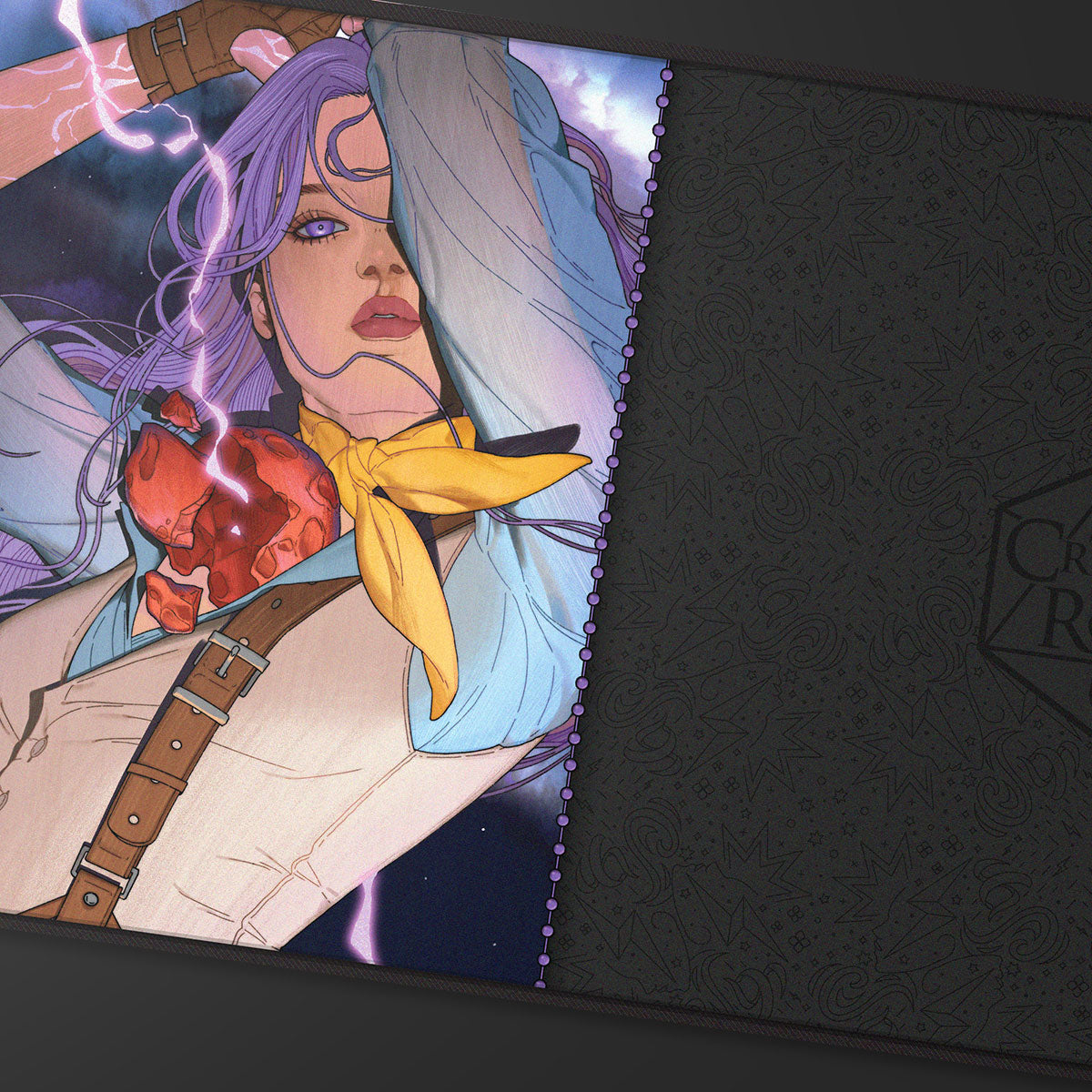 ultra-pro-critical-role-bells-hells-imogen-temult-black-stitched-playmat image 2