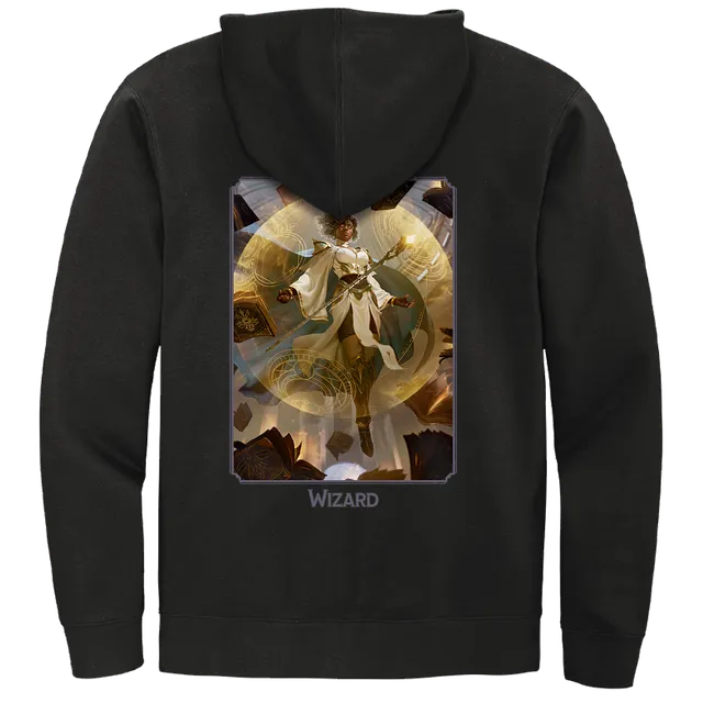 ultra-pro-dungeons-dragons-wizard-class-hoodie-schwarzer-zip-hoodie image 1