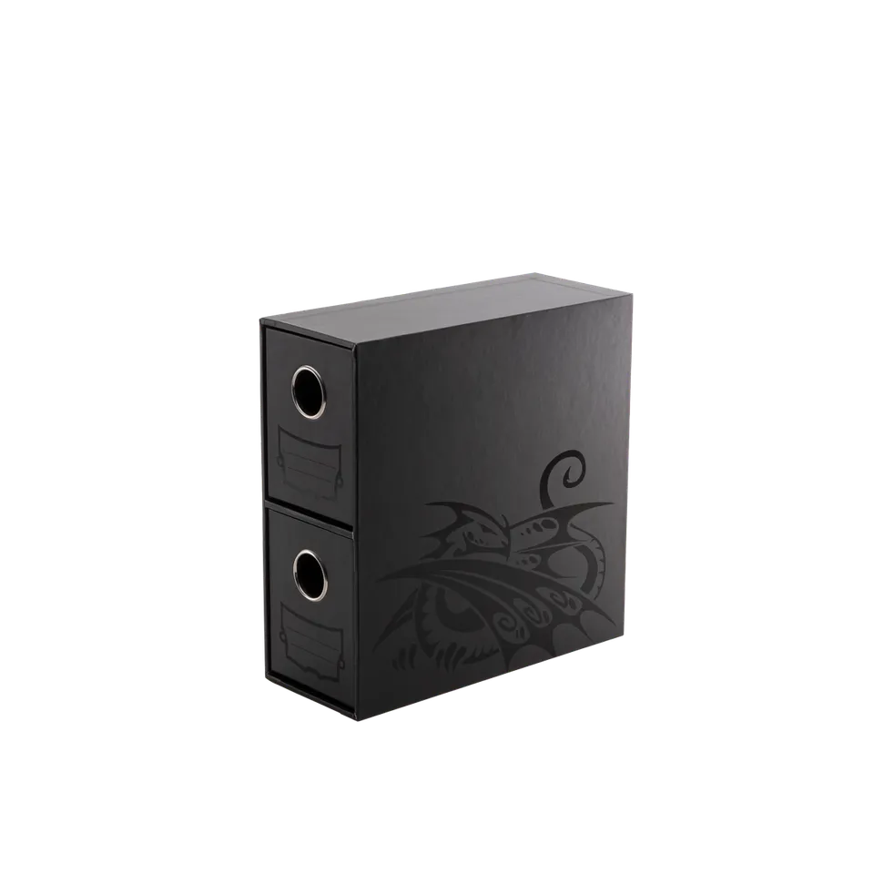 dragon-shield-fortress-2-card-drawers-vertical-kartenbox-schwarz image 1