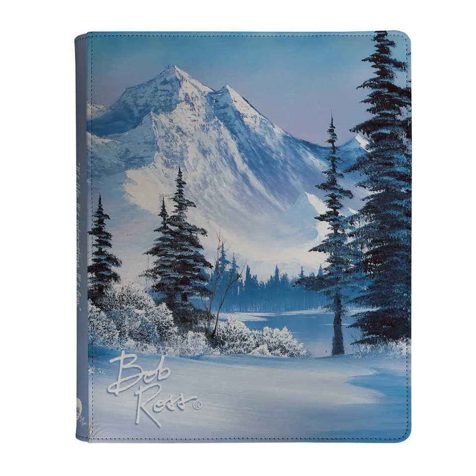 ultra-pro-bob-ross-winter-paradise-9-pocket-zippered-pro-binder-f-r-sammelkarten image 1