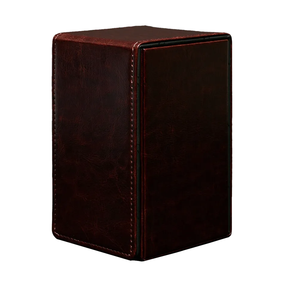ultra-pro-alcove-tower-deck-box-cowhide-braun-premium-f-r-100-karten image 1