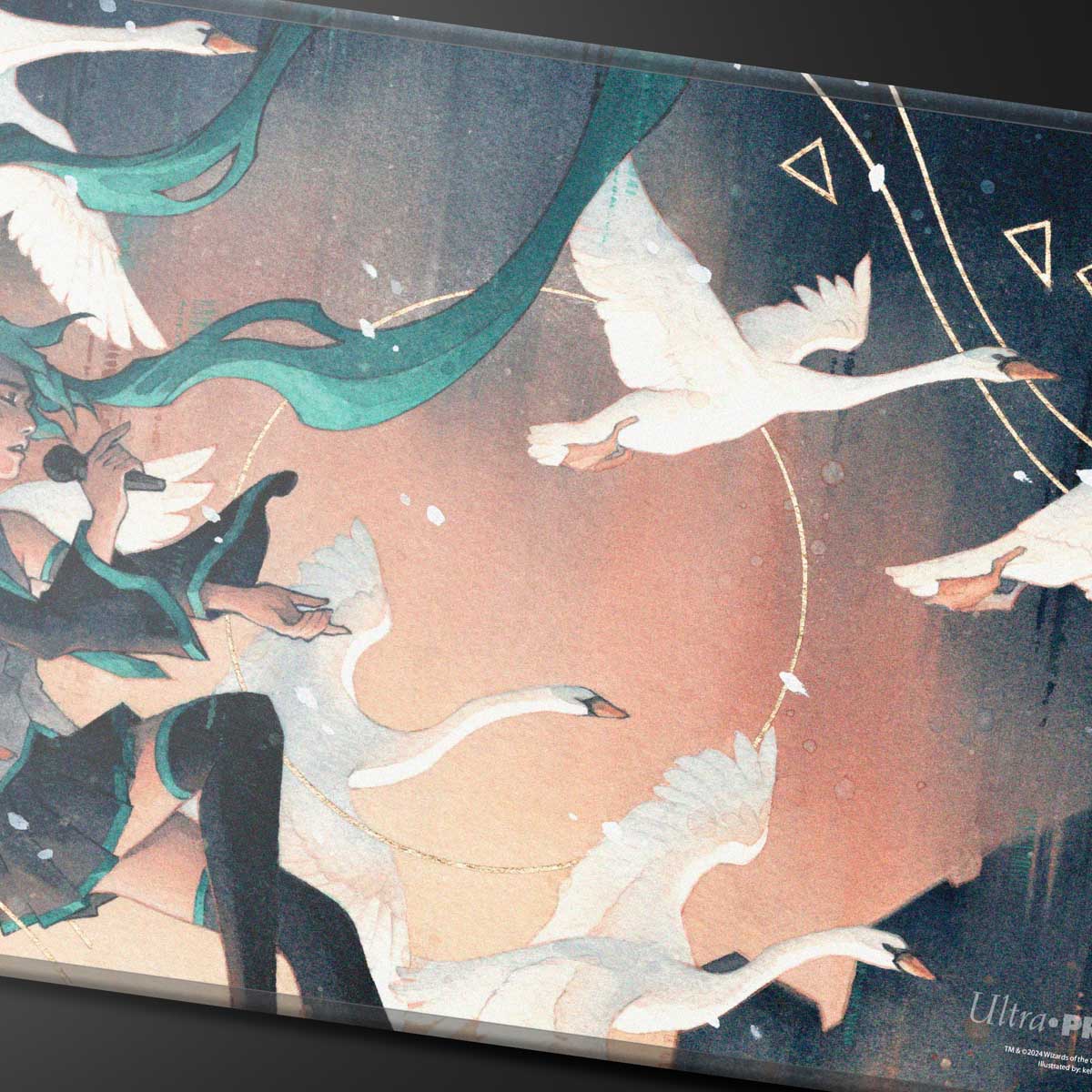 ultra-pro-hatsune-miku-secret-lair-winter-swan-song-playmat-mit-naht-f-r-magic-t image 2