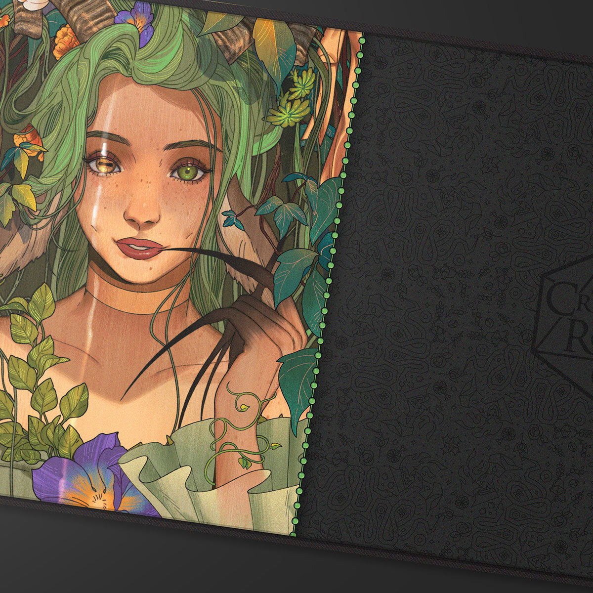 ultra-pro-critical-role-bells-hells-fearne-calloway-playmat-black-stitched image 2