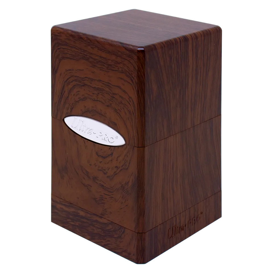 ultra-pro-satin-tower-deck-box-forest-oak image 1