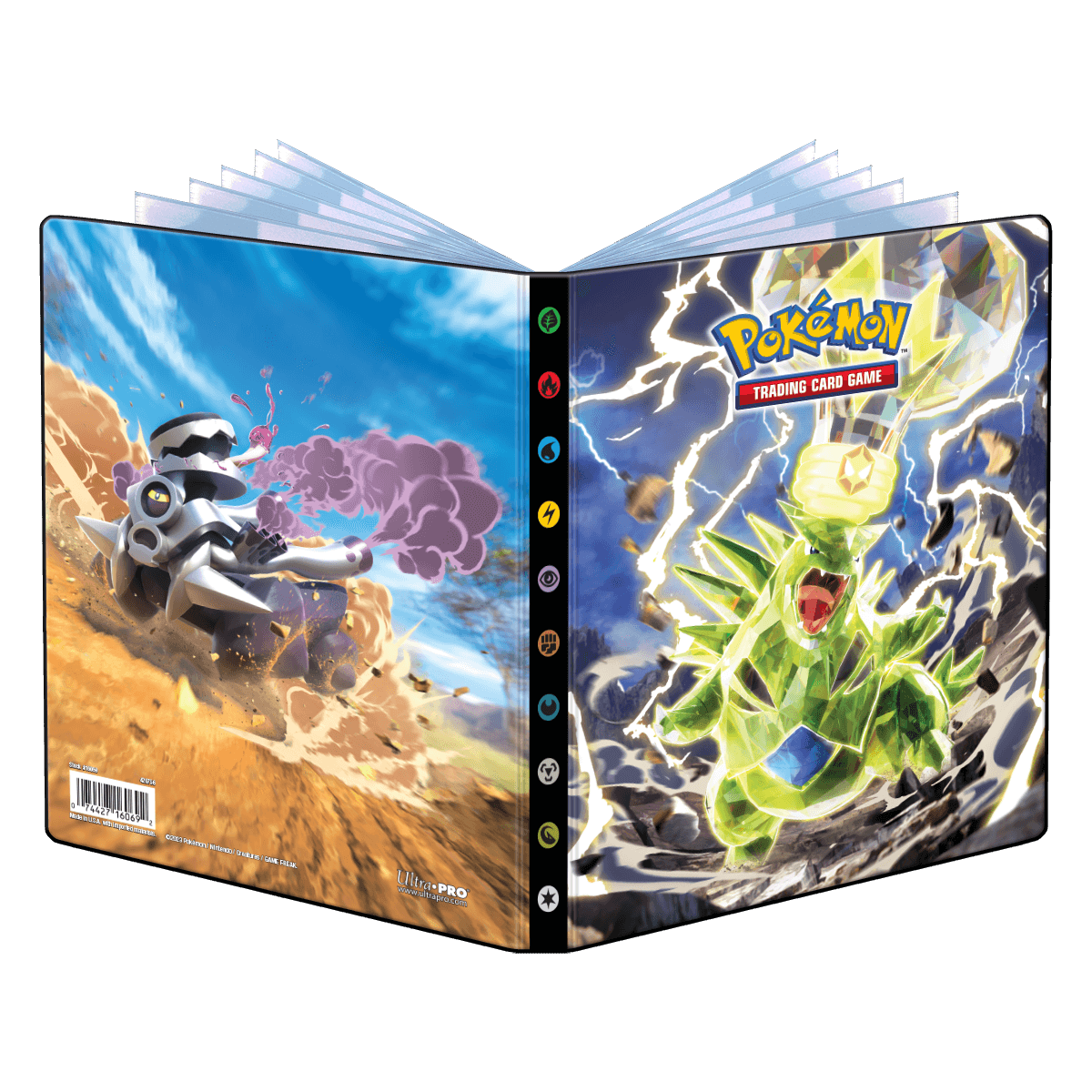 ultra-pro-scarlet-violet-tyranitar-und-revavroom-4-pocket-portfolio-f-r-pok-mon- image 1
