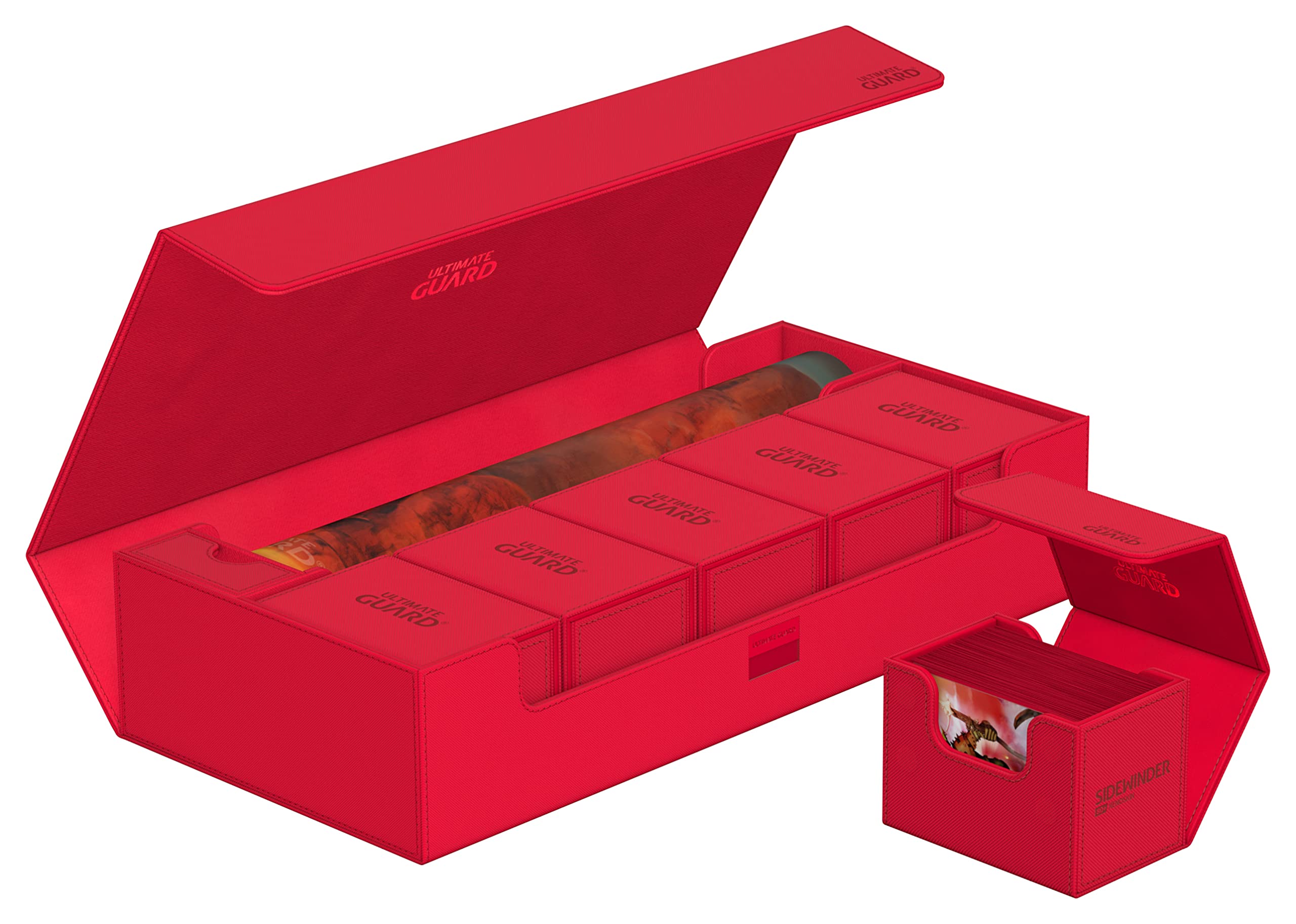 ultimate-guard-superhive-550-xenoskin-aufbewahrungsbox-monocolor-rot image 4