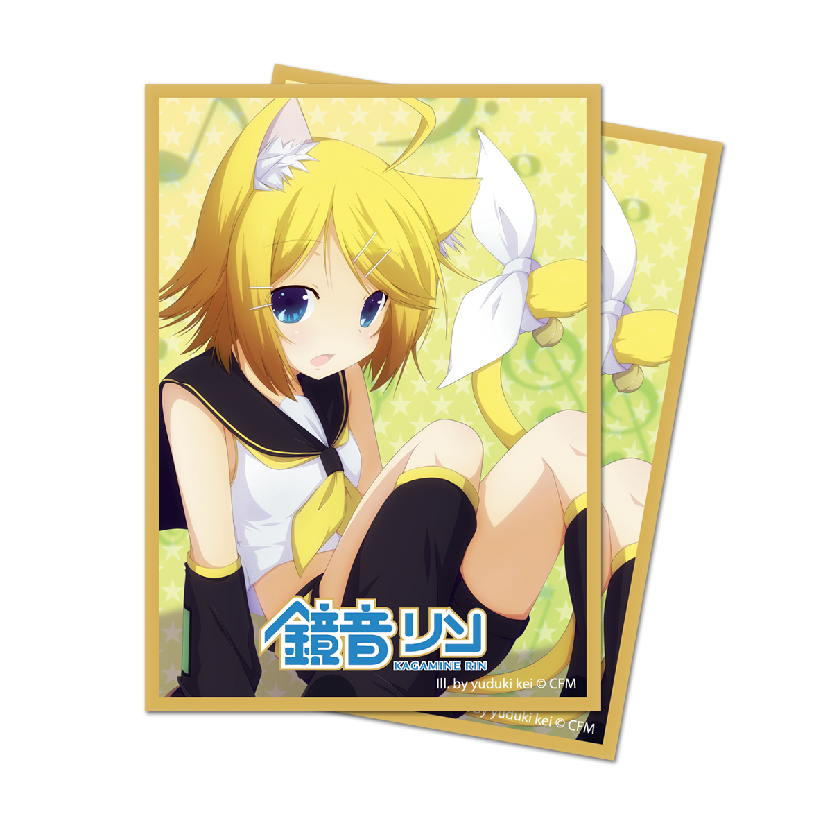 ultra-pro-nekomimi-kagamine-rin-standard-deck-protector-sleeves-50ct-f-r-hatsune image 1