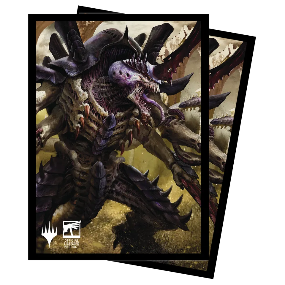 ultra-pro-warhammer-40k-commander-the-swarmlord-standard-deck-protector-sleeves- image 1