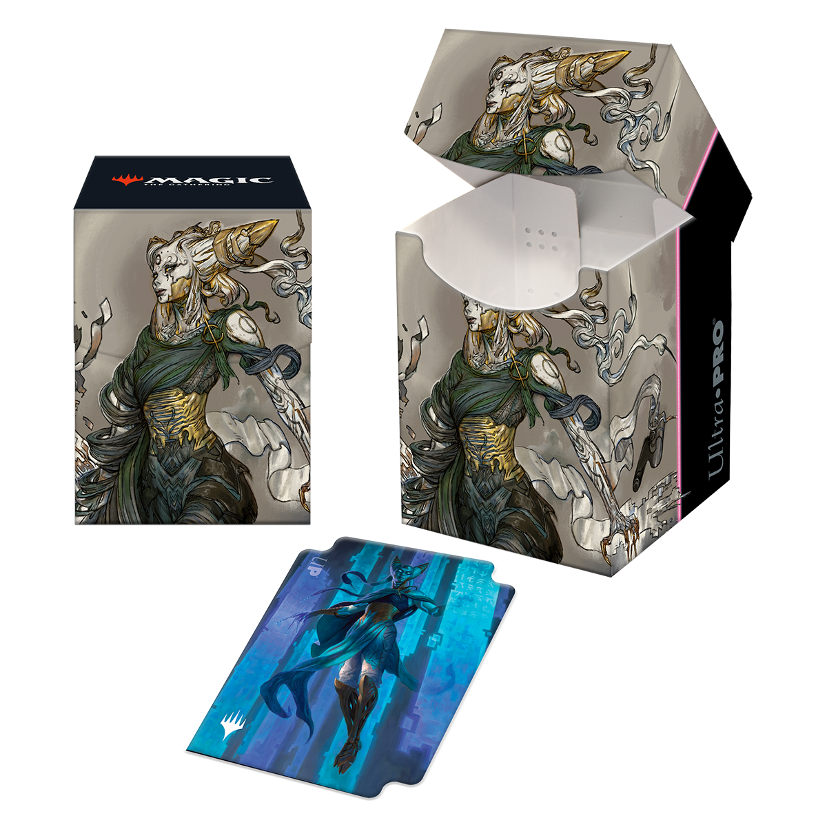 ultra-pro-100-deck-box-kamigawa-neon-dynasty-tamiyo-compleated-sage-f-r-magic-th image 1