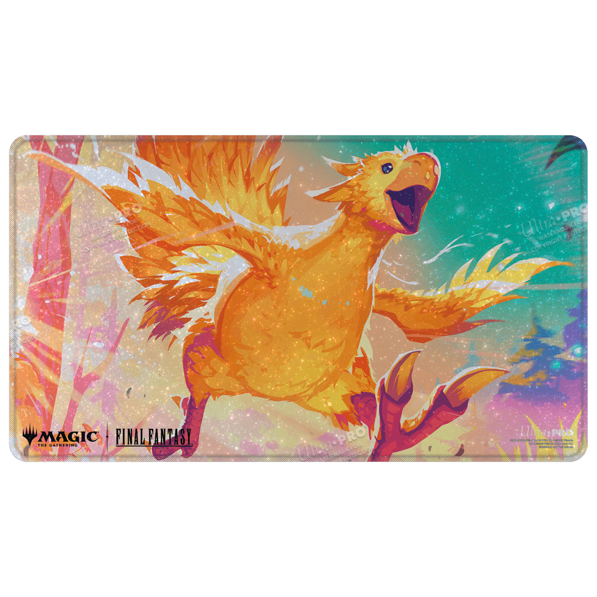 ultra-pro-magic-the-gathering-final-fantasy-traveling-chocobo-holofoil-playmat image 1