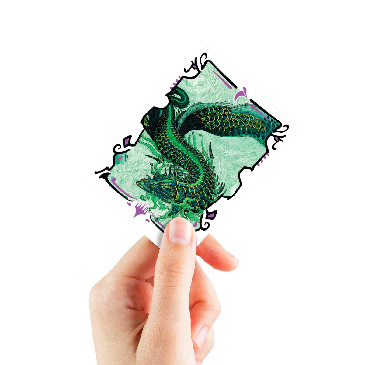 ultra-pro-tarkir-dragonstorm-teval-arbiter-of-virtue-105ct-apex-sleeves-f-r-magi image 3