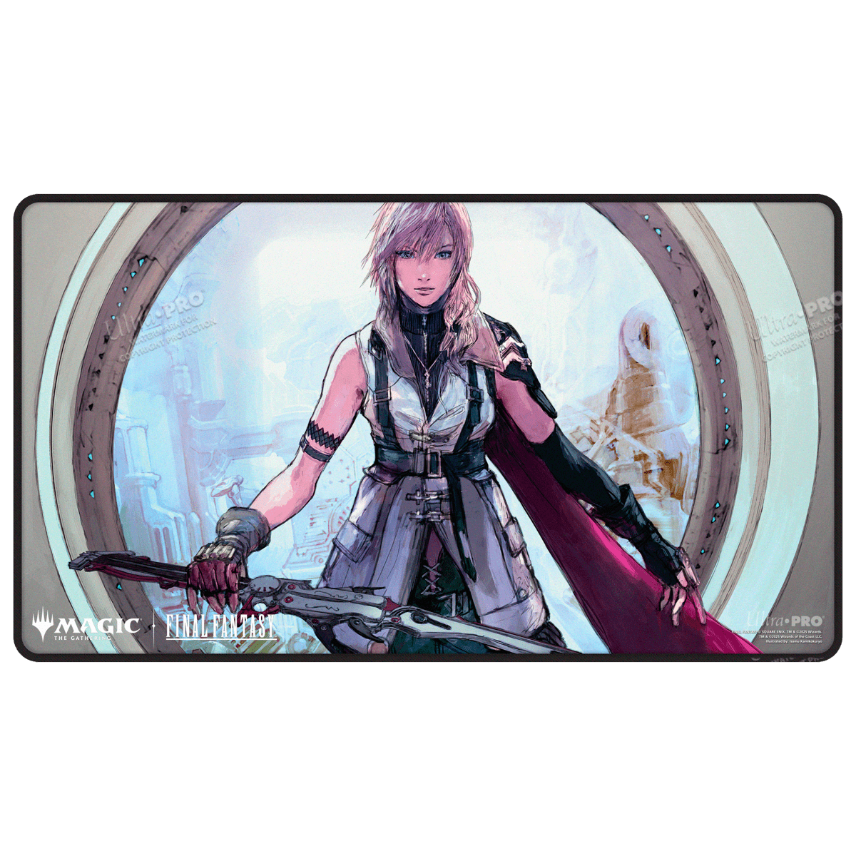 ultra-pro-black-stitched-playmat-magic-the-gathering-final-fantasy-lightning-arm image 1