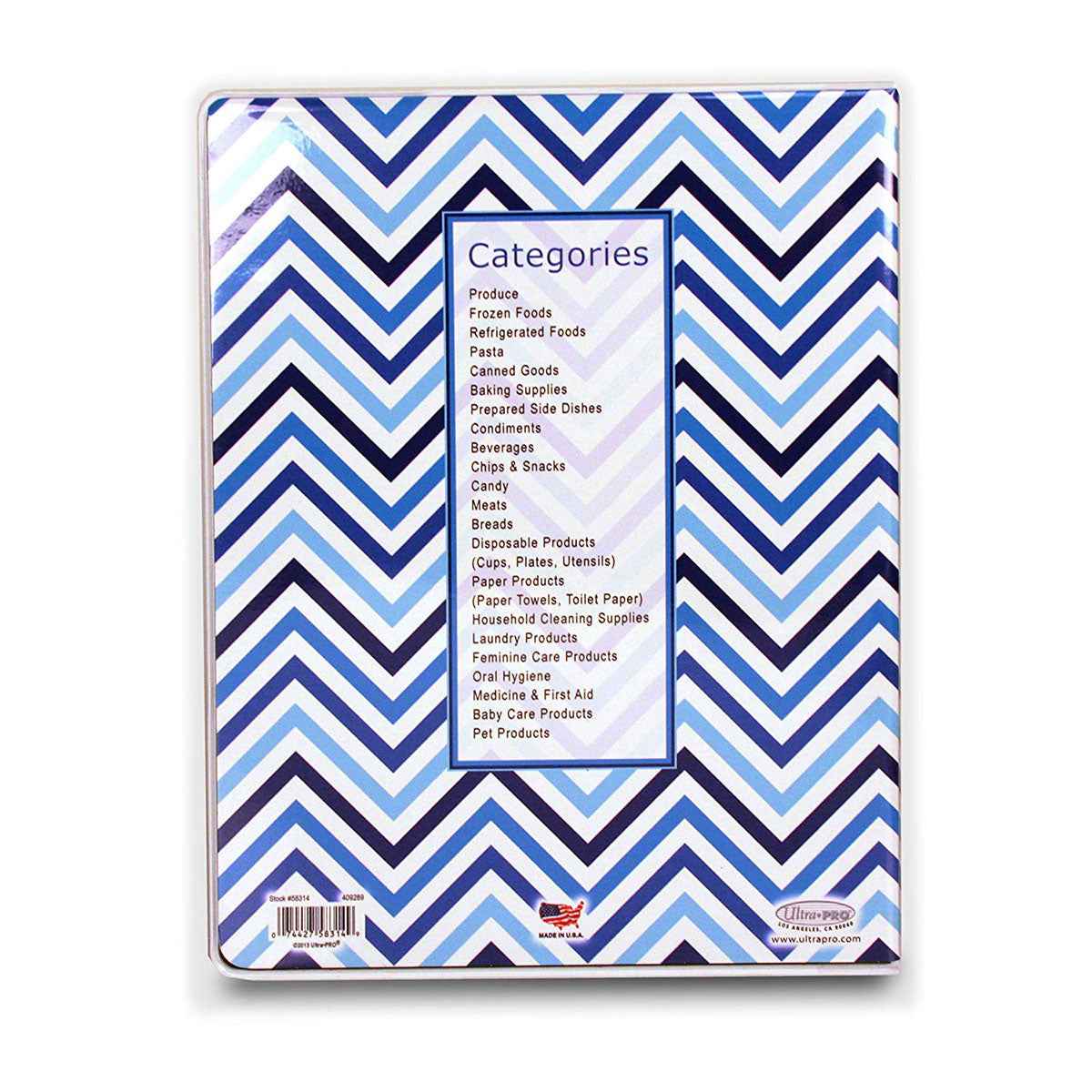 ultra-pro-9-pocket-chevron-blue-coupon-organizer-portfolio-f-r-180-coupons image 2