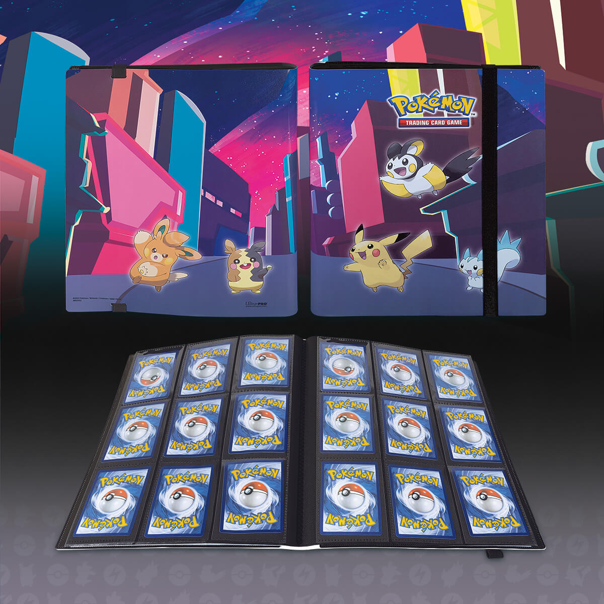 ultra-pro-gallery-series-shimmering-skyline-9-pocket-pro-binder-f-r-pok-mon image 4