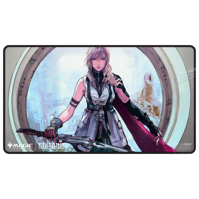 ultra-pro-black-stitched-playmat-magic-the-gathering-final-fantasy-lightning-arm image 1
