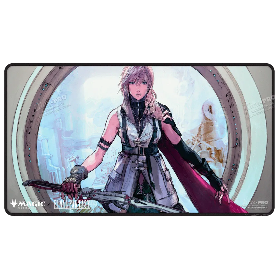 ultra-pro-black-stitched-playmat-magic-the-gathering-final-fantasy-lightning-arm image 1