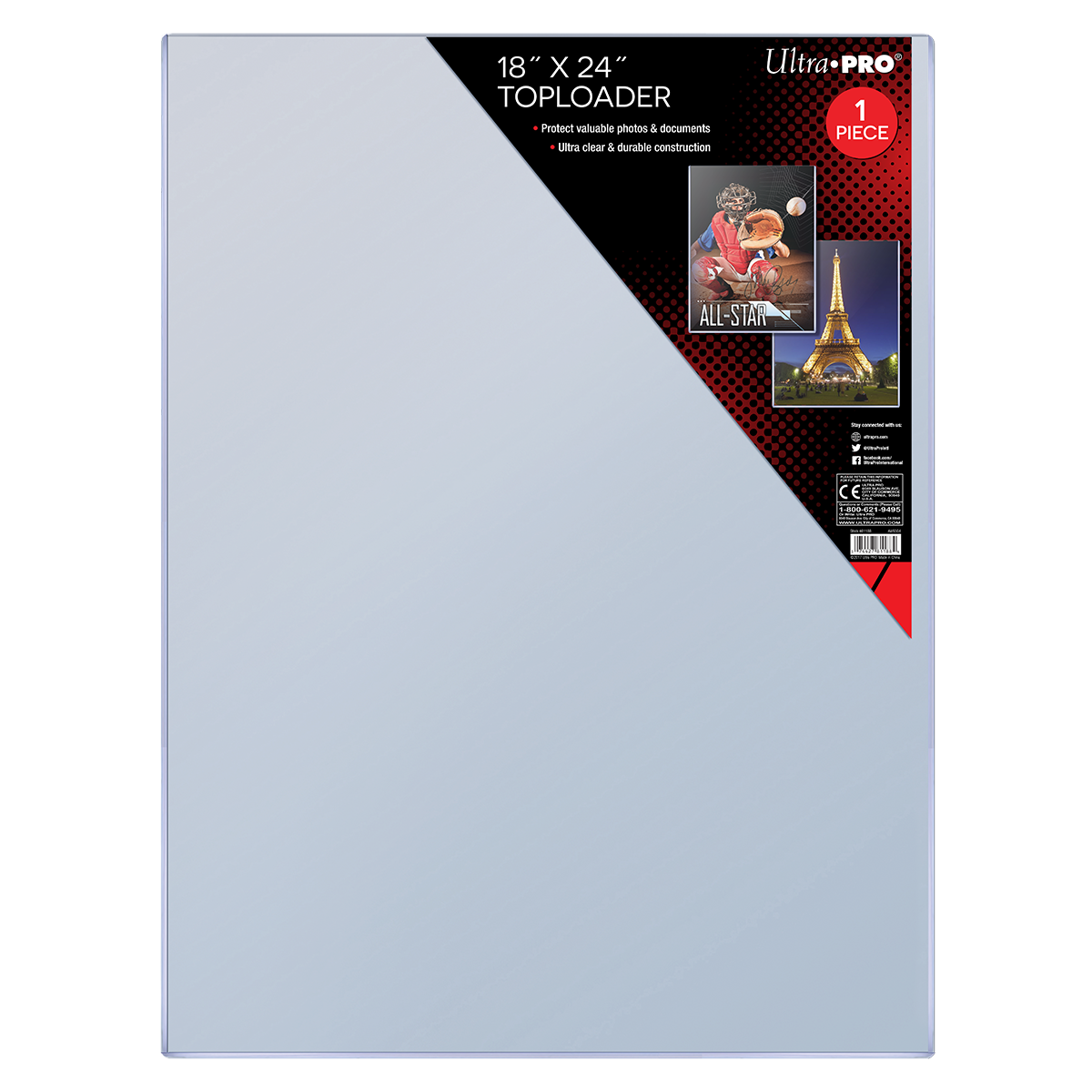 ultra-pro-toploader-18-x-24-1-st-ck-457-2-x-609-6-mm image 1
