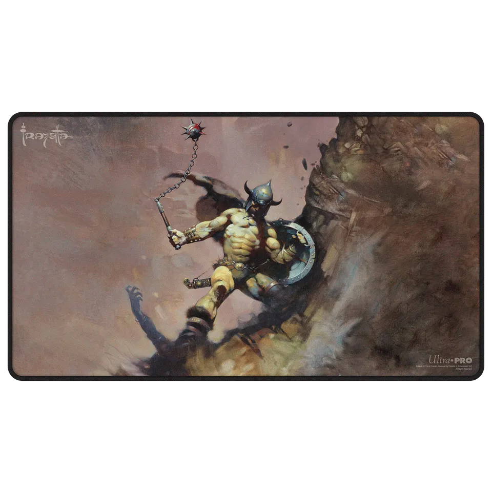 ultra-pro-artist-spotlight-frank-frazetta-warrior-with-ball-and-chain-black-stit image 1