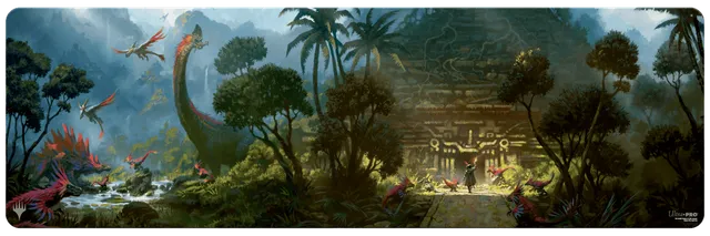 ultra-pro-the-lost-caverns-of-ixalan-dinosaur-temple-8ft-table-playmat-f-r-magic image 1