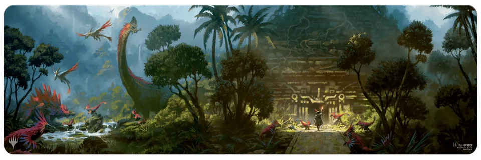 ultra-pro-the-lost-caverns-of-ixalan-dinosaur-temple-8ft-table-playmat-f-r-magic image 1
