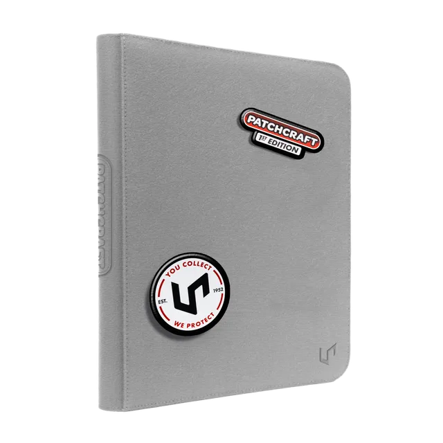ultra-pro-patchcraft-zippered-9-pocket-pro-binder-grau-sammelordner-f-r-360-kart image 1