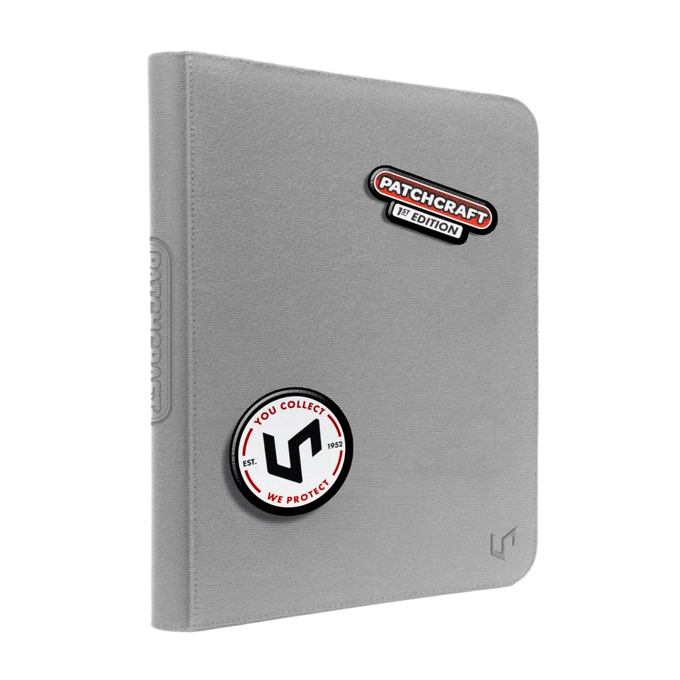 ultra-pro-patchcraft-zippered-9-pocket-pro-binder-grau-sammelordner-f-r-360-kart image 1
