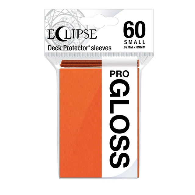 ultra-pro-eclipse-gloss-small-deck-protector-sleeves-60ct-pumpkin-orange-f-r-yu- image 1