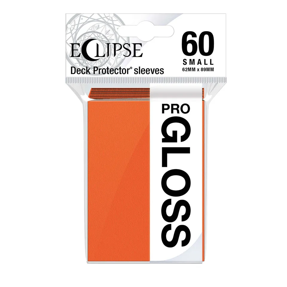 ultra-pro-eclipse-gloss-small-deck-protector-sleeves-60ct-pumpkin-orange-f-r-yu- image 1