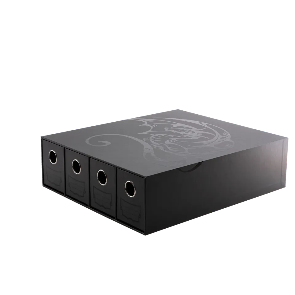 dragon-shield-fortress-4-card-drawers-horizontal-black image 1