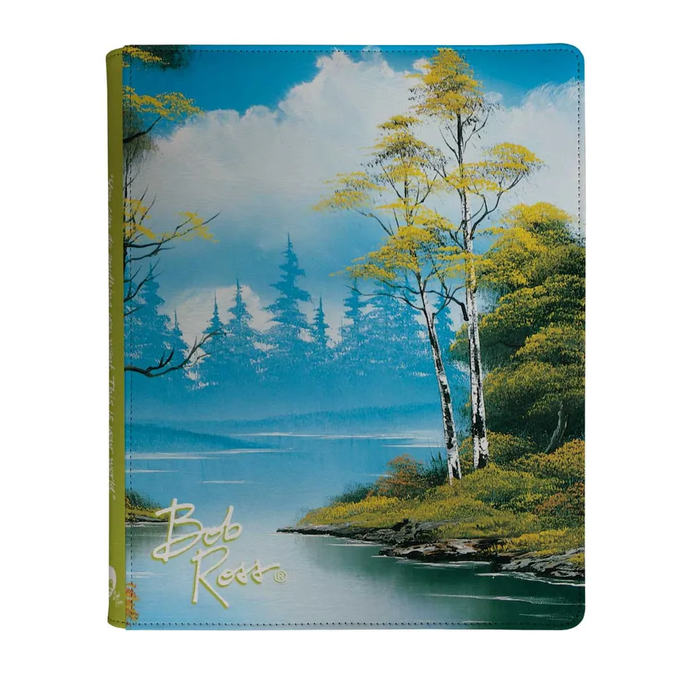 ultra-pro-bob-ross-lakeside-path-9-pocket-zippered-pro-binder image 1