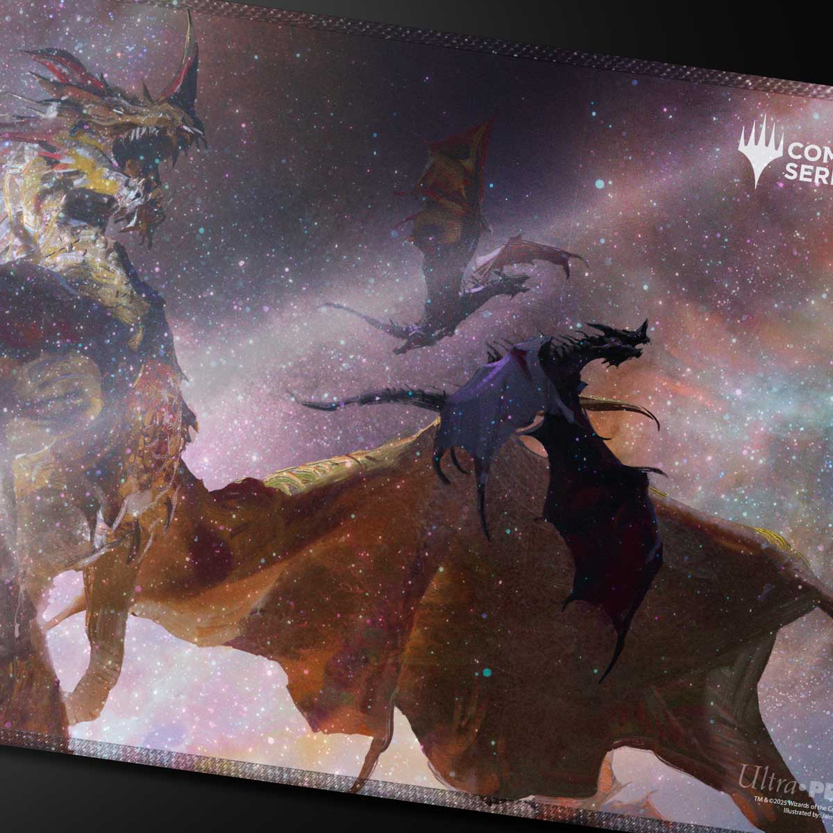 ultra-pro-commander-series-5-three-color-wedge-the-ur-dragon-holofoil-spielmatte image 2