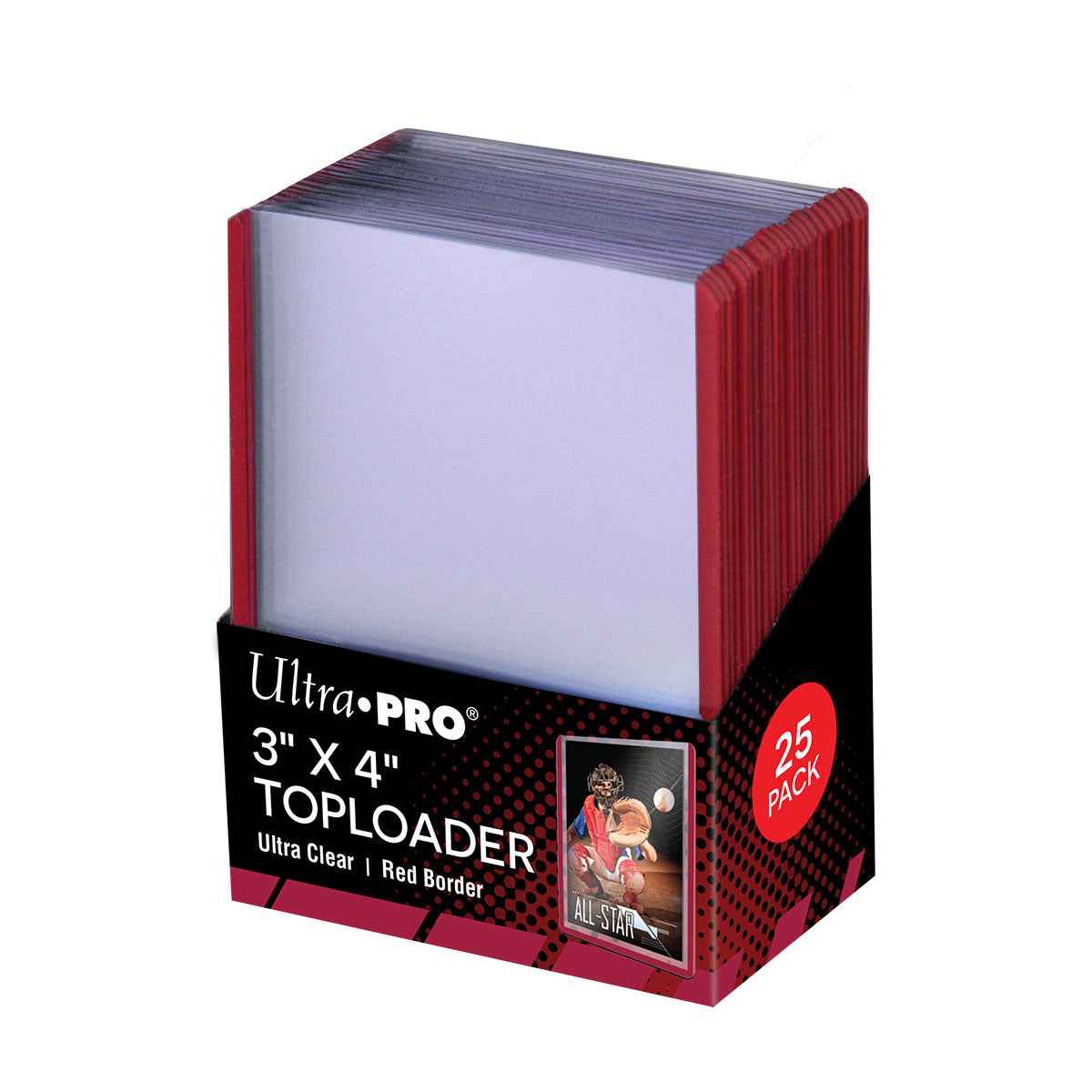 ultra-pro-3x4-red-border-toploader-sleeves-25-st-ck-f-r-standard-karten image 1