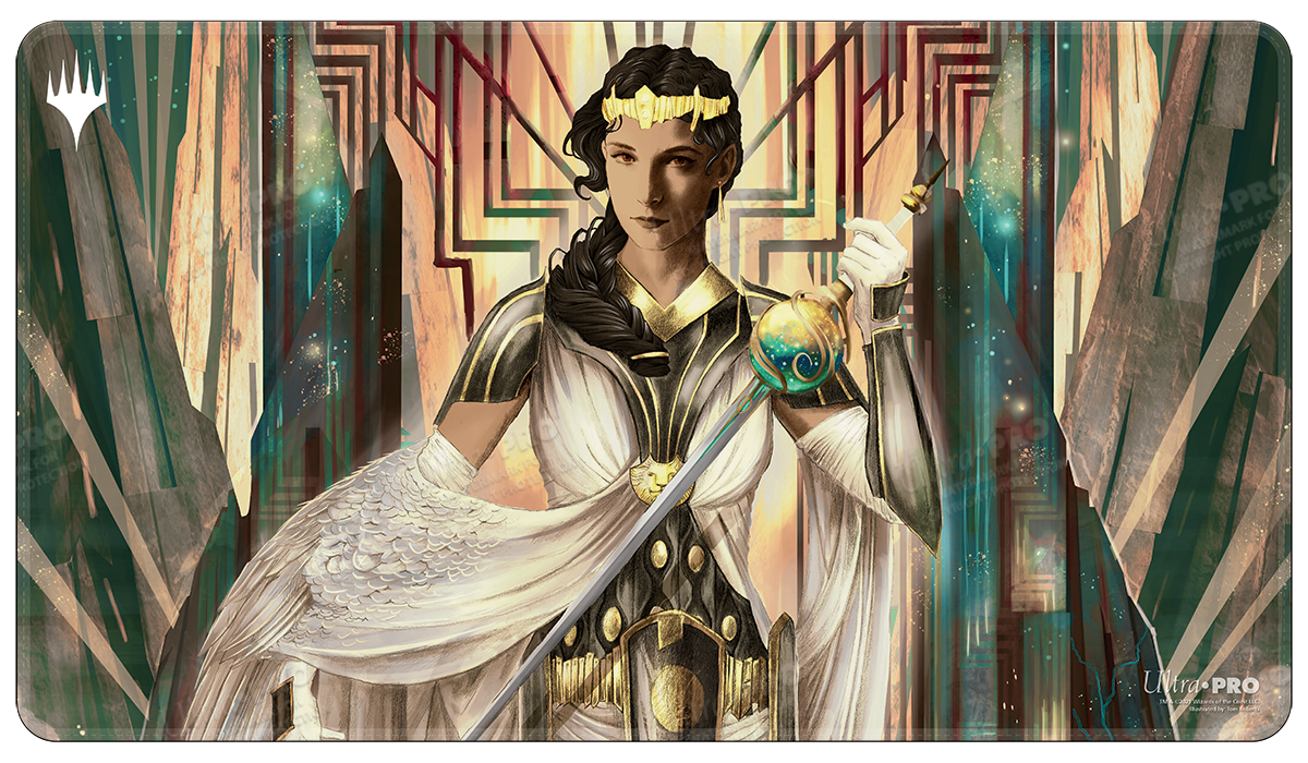 ultra-pro-streets-of-new-capenna-elspeth-resplendent-holofoil-playmat-f-r-magic- image 1