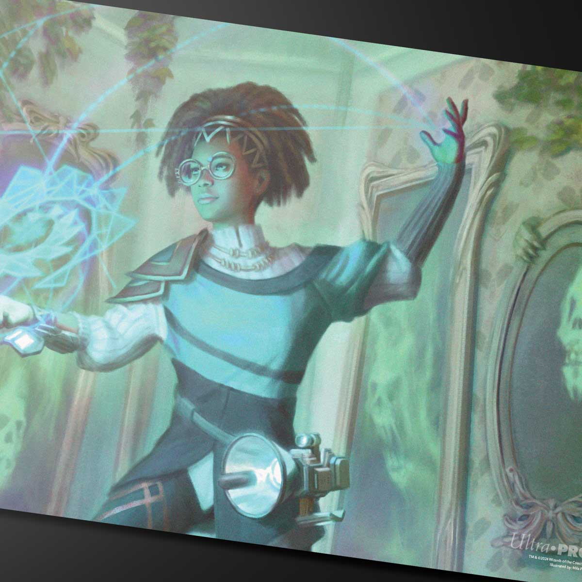 ultra-pro-duskmourn-zimone-mystery-unraveler-commander-standard-playmat-f-r-magi image 2
