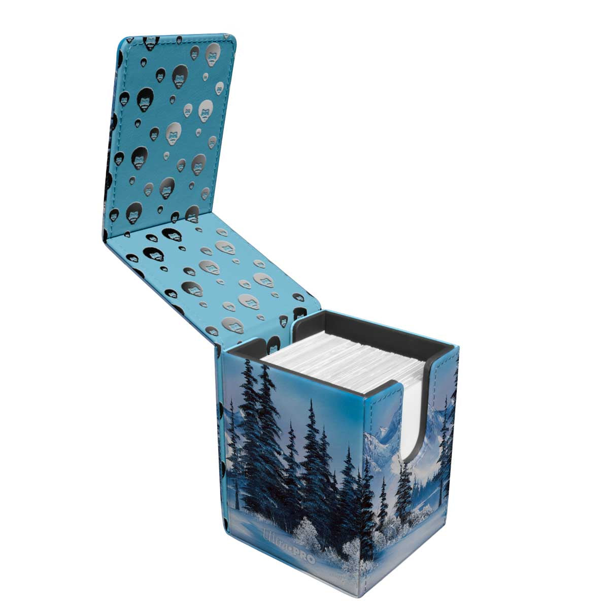 ultra-pro-bob-ross-winter-paradise-alcove-flip-deck-box-tcg image 2
