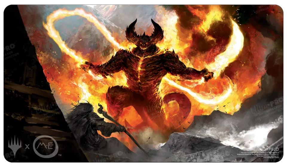 ultra-pro-magic-the-gathering-herr-der-ringe-balrog-standard-playmat-tales-of-mi image 1