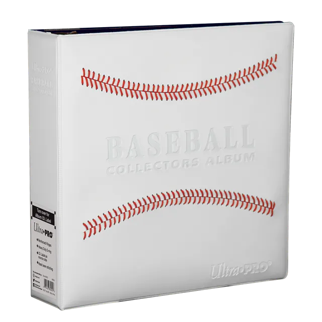 ultra-pro-3-white-stitched-baseball-card-collectors-album-sammelalbum image 1