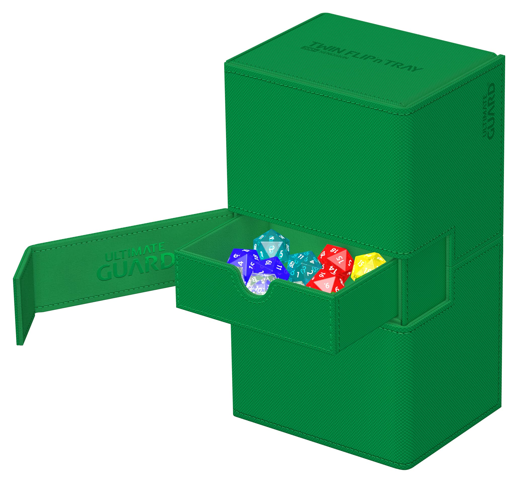 ultimate-guard-twin-flip-n-tray-200-xenoskin-deckbox-monocolor-gr-n image 3