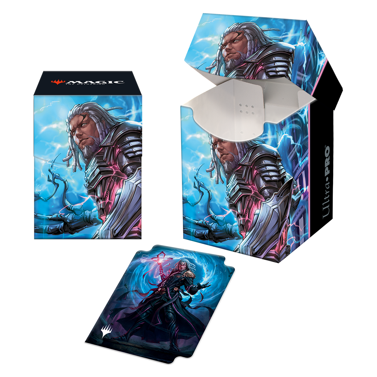 ultra-pro-kamigawa-neon-dynasty-tezzeret-betrayer-of-flesh-100-deck-box-f-r-magi image 1