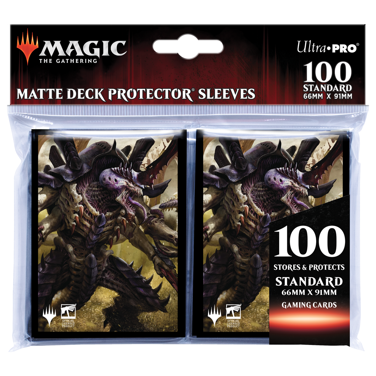 ultra-pro-warhammer-40k-commander-the-swarmlord-standard-deck-protector-sleeves- image 2