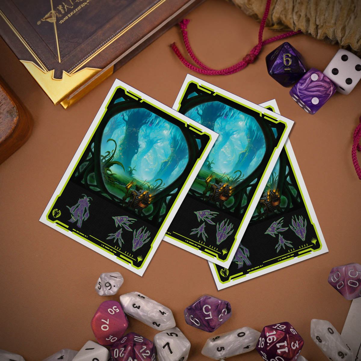 ultra-pro-edge-of-eternities-evendo-waking-haven-105ct-apex-deck-protector-sleev image 3