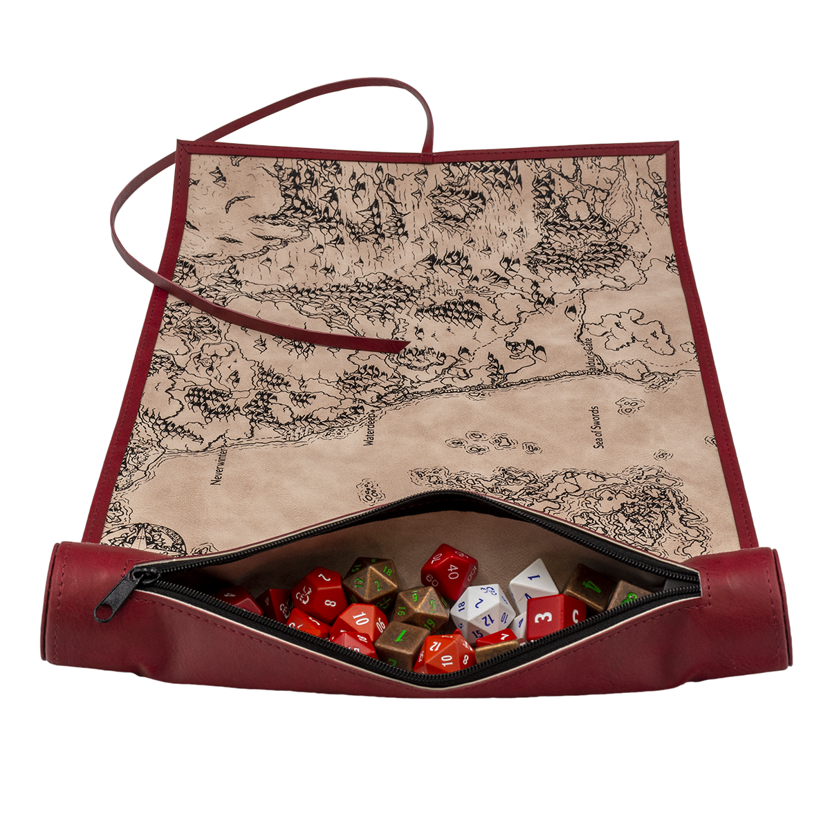 ultra-pro-sword-coast-dice-scroll-map-w-rfelrolle-f-r-dungeons-dragons image 1