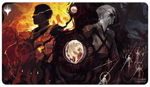 ultra-pro-magic-the-gathering-the-brothers-war-visions-of-phyrexia-playmat-stand image 1