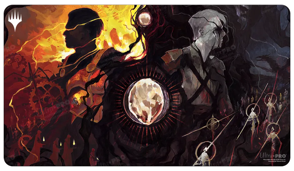 ultra-pro-magic-the-gathering-the-brothers-war-visions-of-phyrexia-playmat-stand image 1