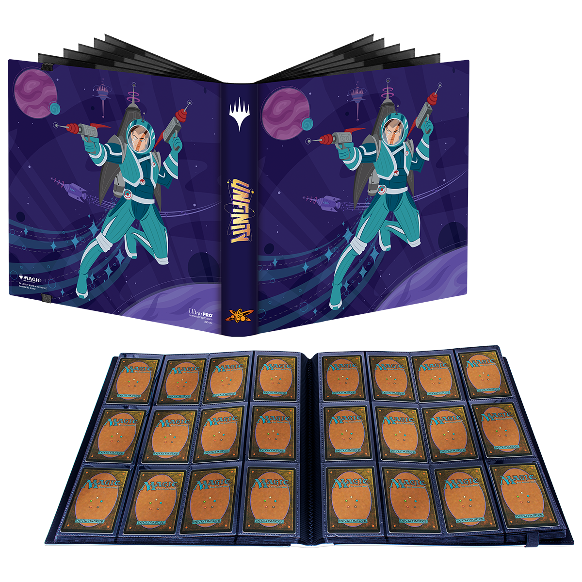 ultra-pro-magic-the-gathering-unfinity-space-beleren-12-pocket-pro-binder image 2