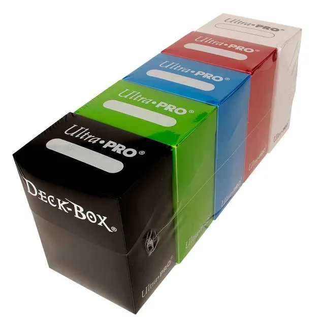 ultra-pro-5-color-deck-box-bundle-rot-blau-gr-n-schwarz-wei-f-r-sammelkarten image 1
