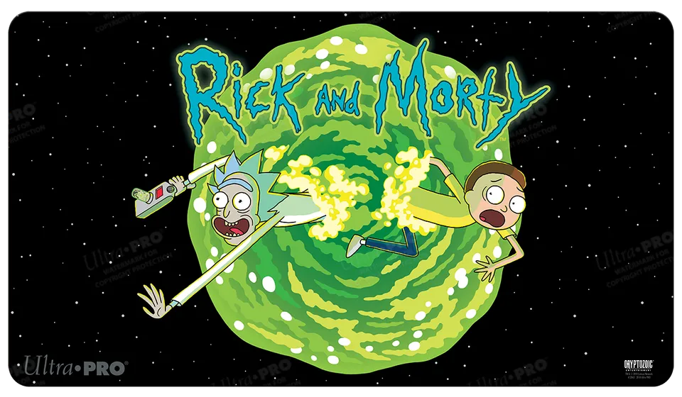 ultra-pro-rick-and-morty-interdimensional-portal-standard-gaming-playmat image 1