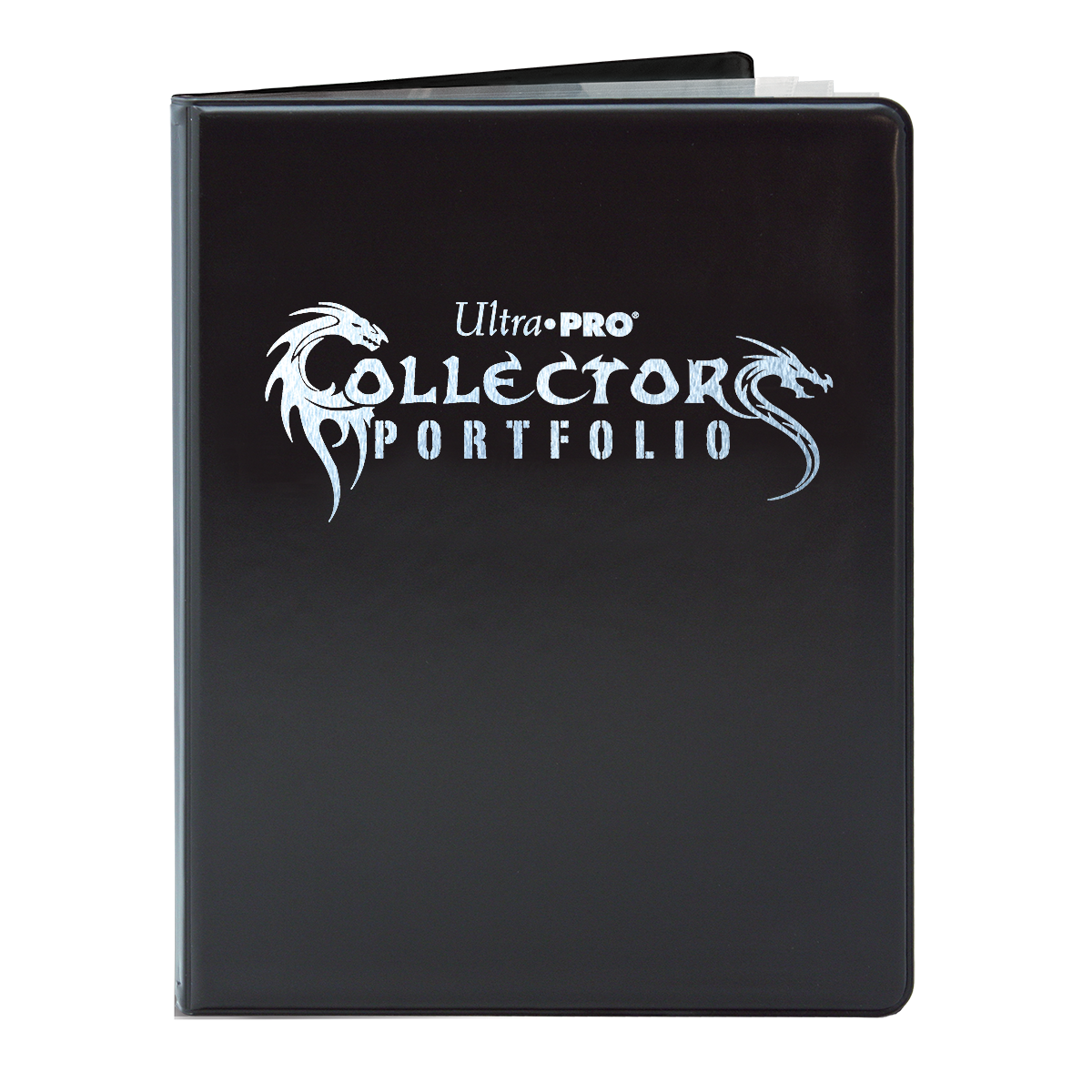 ultra-pro-9-pocket-collectors-dragon-portfolio-schwarz-mit-silberfolie image 1
