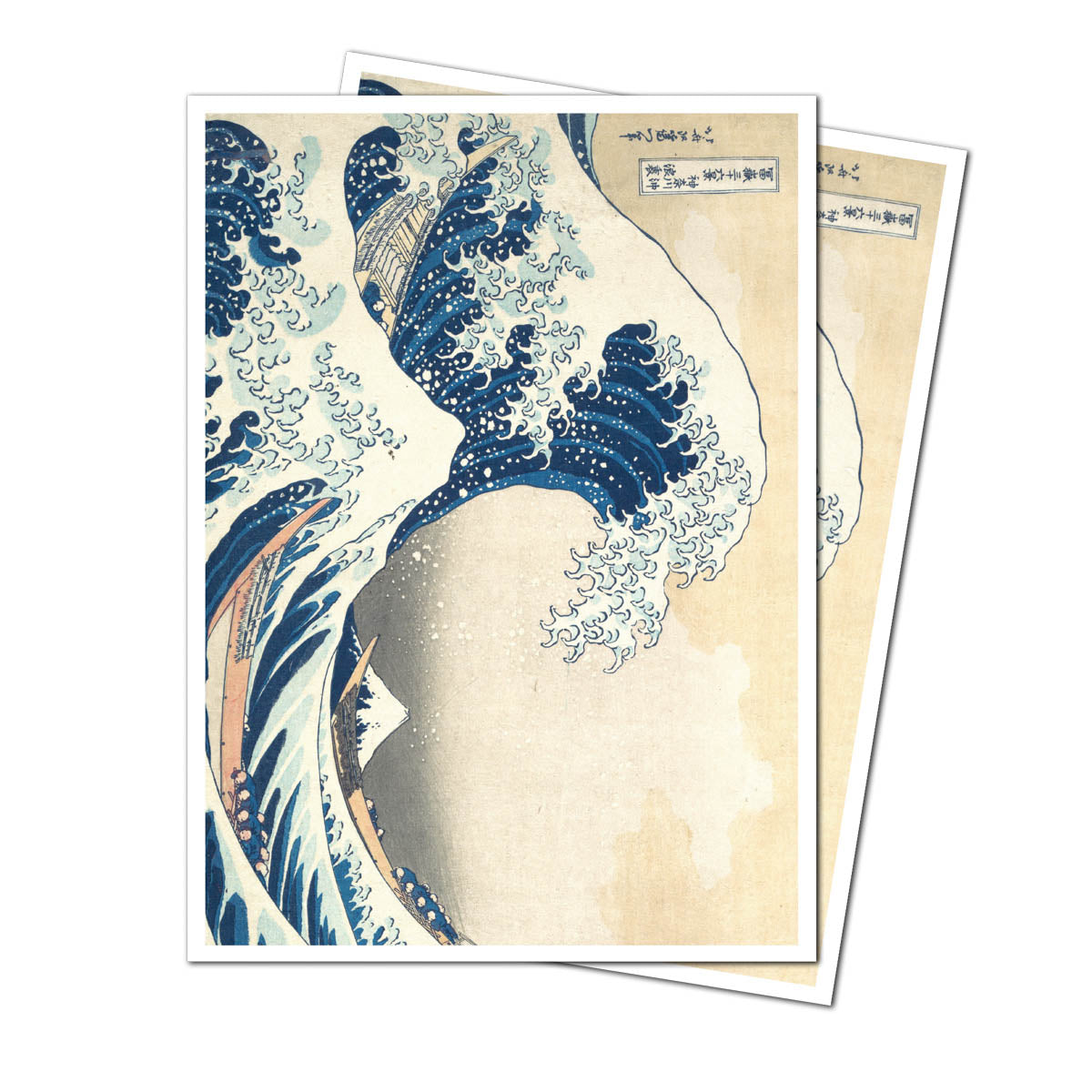 ultra-pro-the-great-wave-off-kanagawa-105ct-apex-deck-protector-sleeves image 1
