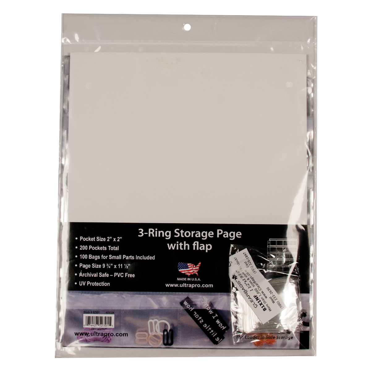ultra-pro-3-loch-aufbewahrungsseiten-10ct-mit-klappen-2-x2 image 1